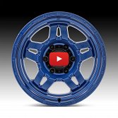 Fuel Oxide D802 Dark Blue Custom Truck Wheels 4
